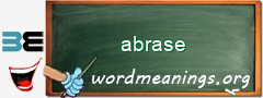 WordMeaning blackboard for abrase